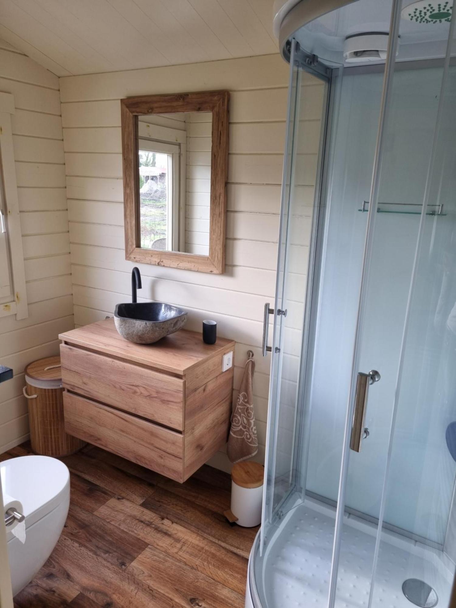 Nieuw - Luxe Blokhut Chalet In Bosrijke Omgeving Anloo Buitenkant foto